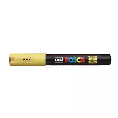 Dekormarker, 0,7-1,0 mm, UNI "Posca PC-1M", sárga 1 db