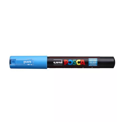 Dekormarker, 0,7-1,0 mm, UNI "Posca PC-1M", világoskék 1 db
