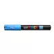 Dekormarker, 0,7-1,0 mm, UNI "Posca PC-1M", világoskék 1 db