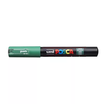 Dekormarker, 0,7-1,0 mm, UNI "Posca PC-1M", zöld 1 db