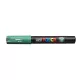 Dekormarker, 0,7-1,0 mm, UNI "Posca PC-1M", zöld 1 db