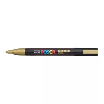   Dekormarker, 0,9-1,3 mm, UNI "Posca PC-3M", arany 1 db