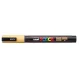 Dekormarker, 0,9-1,3 mm, UNI "Posca PC-3M", barack 1 db