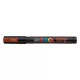 Dekormarker, 0,9-1,3 mm, UNI "Posca PC-3M", bronz 1 db