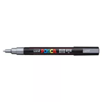   Dekormarker, 0,9-1,3 mm, UNI "Posca PC-3M", ezüst 1 db