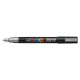 Dekormarker, 0,9-1,3 mm, UNI "Posca PC-3M", ezüst 1 db