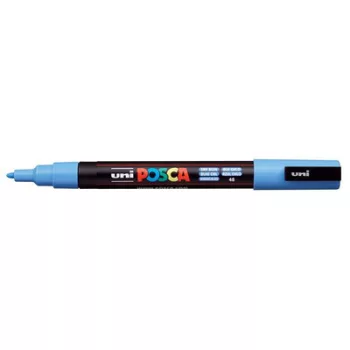   Dekormarker, 0,9-1,3 mm, UNI "Posca PC-3M", égszínkék 1 db