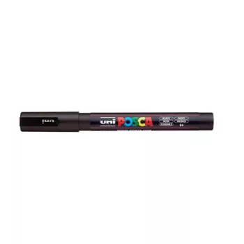   Dekormarker, 0,9-1,3 mm, UNI "Posca PC-3M", fekete 1 db
