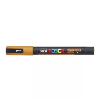   Dekormarker, 0,9-1,3 mm, UNI"Posca PC-3ML", fényes narancs 1 db