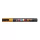 Dekormarker, 0,9-1,3 mm, UNI"Posca PC-3ML", fényes narancs 1 db