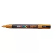 Dekormarker, 0,9-1,3 mm, UNI"Posca PC-3ML", fényes narancs 1 db