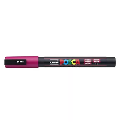Dekormarker, 0,9-1,3 mm, UNI "Posca PC-3M", fukszia 1 db