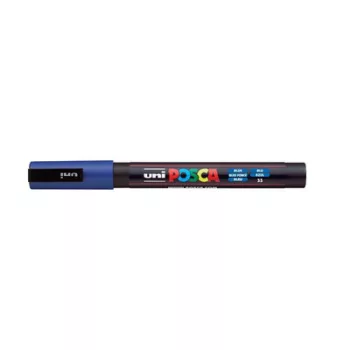   Dekormarker, 0,9-1,3 mm, UNI "Posca PC-3M", kék 1 db