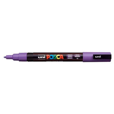Dekormarker, 0,9-1,3 mm, UNI "Posca PC-3M", lila 1 db