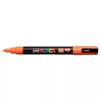  Dekormarker, 0,9-1,3 mm, UNI "Posca PC-3M", narancssárga 1 db