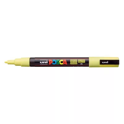 Dekormarker, 0,9-1,3 mm, UNI "Posca PC-3M", napsárga 1 db