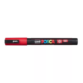   Dekormarker, 0,9-1,3 mm, UNI "Posca PC-3M", piros 1 db