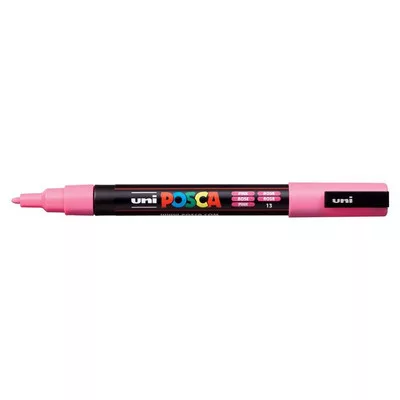Dekormarker, 0,9-1,3 mm, UNI "Posca PC-3M", rózsaszín 1 db
