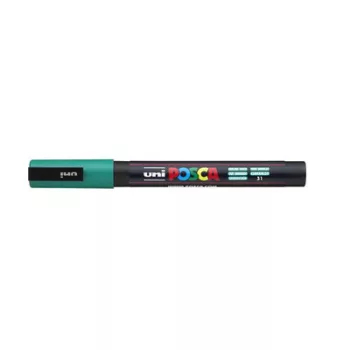   Dekormarker, 0,9-1,3 mm, UNI "Posca PC-3M", smaragdzöld 1 db