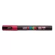 Dekormarker, 0,9-1,3 mm, UNI "Posca PC-3M", sötétpiros 1 db