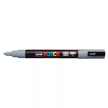   Dekormarker, 0,9-1,3 mm, UNI "Posca PC-3M", szürke 1 db