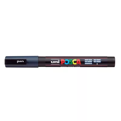 Dekormarker, 0,9-1,3 mm, UNI "Posca PC-3M", tengerkék 1 db