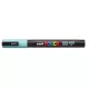 Dekormarker, 0,9-1,3 mm, UNI "Posca PC-3M", tengerzöld 1 db