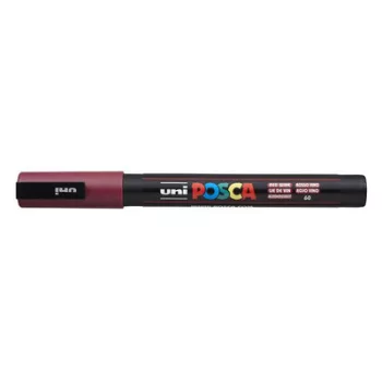   Dekormarker, 0,9-1,3 mm, UNI "Posca PC-3M", vörösbor 1 db