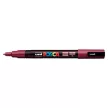 Dekormarker, 0,9-1,3 mm, UNI "Posca PC-3M", vörösbor 1 db