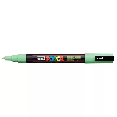 Dekormarker, 0,9-1,3 mm, UNI "Posca PC-3M", világoszöld 1 db