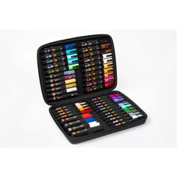   Dekormarker készlet, táskában, UNI "Posca", 40 darabos 40 db