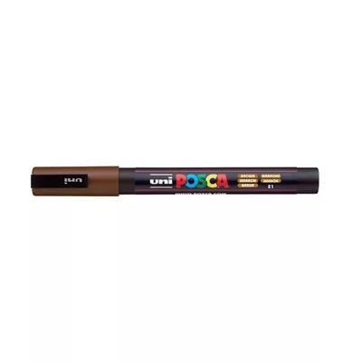 Dekormarker, 1,8-2,5 mm, UNI "Posca PC-5M", barna 1 db