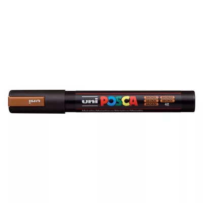 Dekormarker, 1,8-2,5 mm, UNI "Posca PC-5M", bronz 1 db