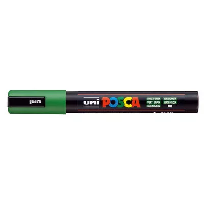 Dekormarker, 1,8-2,5 mm, UNI "Posca PC-5M", erdőzöld 1 db