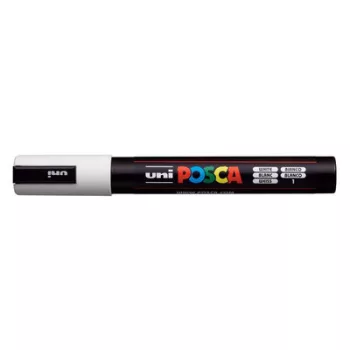   Dekormarker, 1,8-2,5 mm, UNI "Posca PC-5M", fehér 1 db