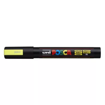   Dekormarker, 1,8-2,5 mm, UNI "Posca PC-5M", fluor sárga 1 db
