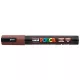 Dekormarker, 1,8-2,5 mm, UNI "Posca PC-5M", kakaó barna 1 db