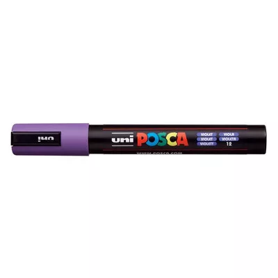 Dekormarker, 1,8-2,5 mm, UNI "Posca PC-5M", lila 1 db