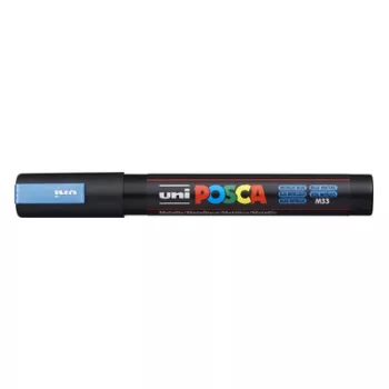   Dekormarker, 1,8-2,5 mm, UNI "Posca PC-5M", metálkék 1 db
