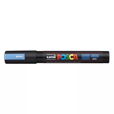 Dekormarker, 1,8-2,5 mm, UNI "Posca PC-5M", metálkék 1 db