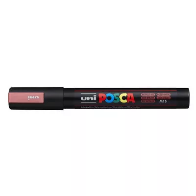 Dekormarker, 1,8-2,5 mm, UNI "Posca PC-5M", metálpiros 1 db