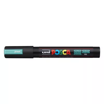 Dekormarker, 1,8-2,5 mm, UNI "Posca PC-5M", metálzöld 1 db