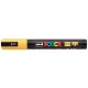 Dekormarker, 1,8-2,5 mm, UNI "Posca PC-5M", okker 1 db