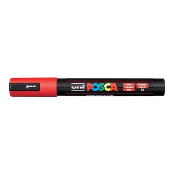   Dekormarker, 1,8-2,5 mm, UNI "Posca PC-5M", piros 1 db