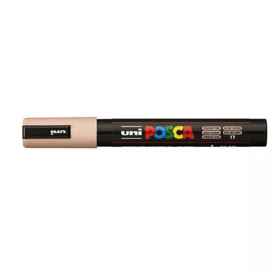 Dekormarker, 1,8-2,5 mm, UNI "Posca PC-5M", púder rózsaszín 1 db