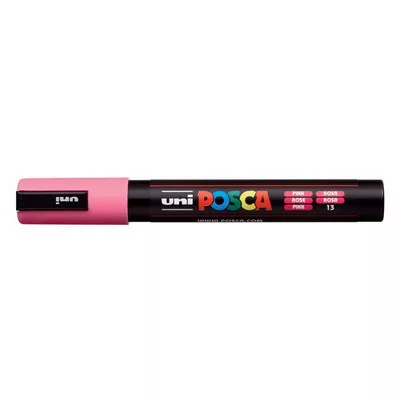Dekormarker, 1,8-2,5 mm, UNI "Posca PC-5M", rózsaszín 1 db