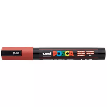   Dekormarker, 1,8-2,5 mm, UNI "Posca PC-5M", rubin vörös 1 db