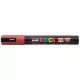 Dekormarker, 1,8-2,5 mm, UNI "Posca PC-5M", rubin vörös 1 db