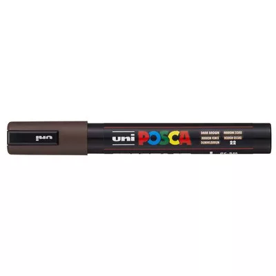 Dekormarker, 1,8-2,5 mm, UNI "Posca PC-5M", sötétbarna 1 db