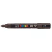 Dekormarker, 1,8-2,5 mm, UNI "Posca PC-5M", sötétbarna 1 db
